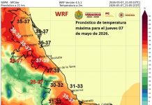 Sigue el calor y con poca lluvia