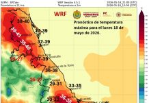 Caluroso inicio de semana, martes con algunas lluvias